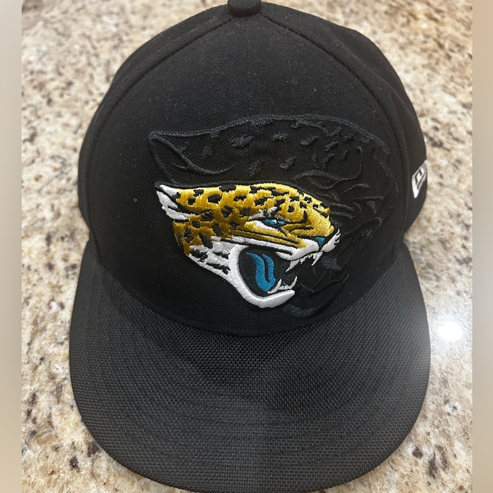 New Era Jacksonville Jaguars Black 59FIFTY 7 3/8 Fitted Hat